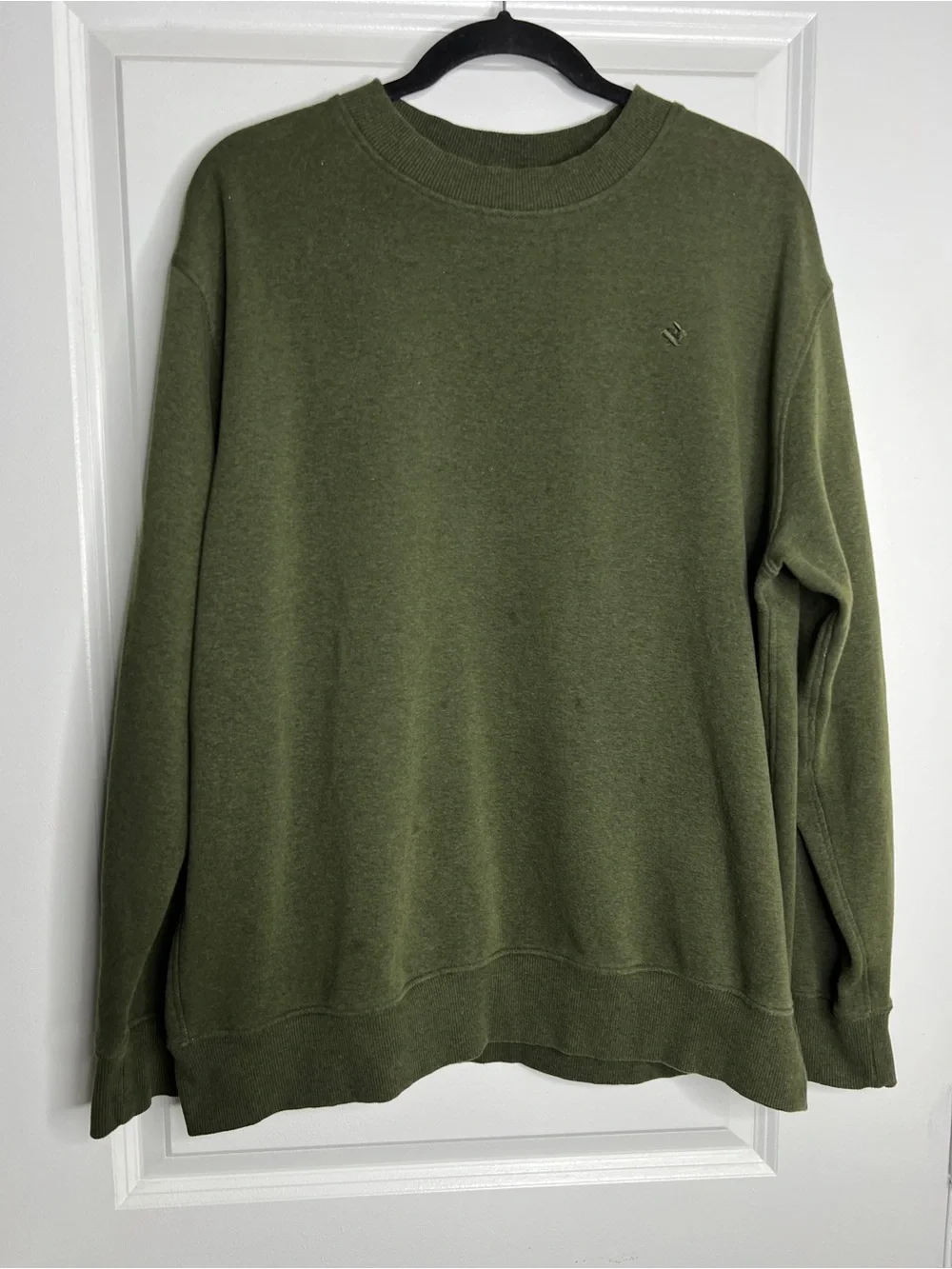 Rabbit Performance Running Green Sweatshirt Crewneck Men's XL Logo Flaw